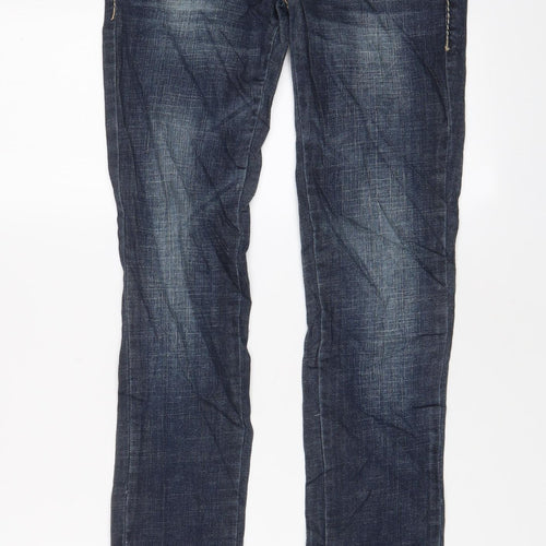 Blue Rags Womens Blue Cotton Skinny Jeans Size 26 in L31 in Regular Zip - Pockets