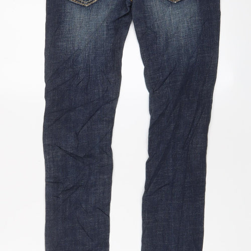 Blue Rags Womens Blue Cotton Skinny Jeans Size 26 in L31 in Regular Zip - Pockets