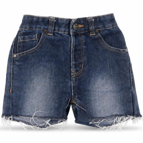 George Boys Blue Cotton Bermuda Shorts Size 2-3 Years Regular Zip - Adjustable waist, Pockets
