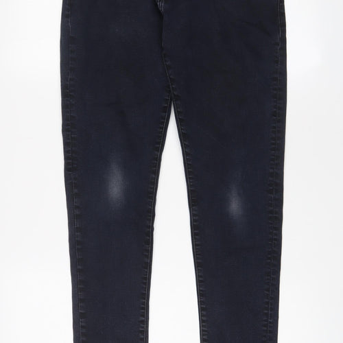 883 Police Mens Blue Cotton Straight Jeans Size 32 in L27 in Regular Zip - Short Leg, Pockets