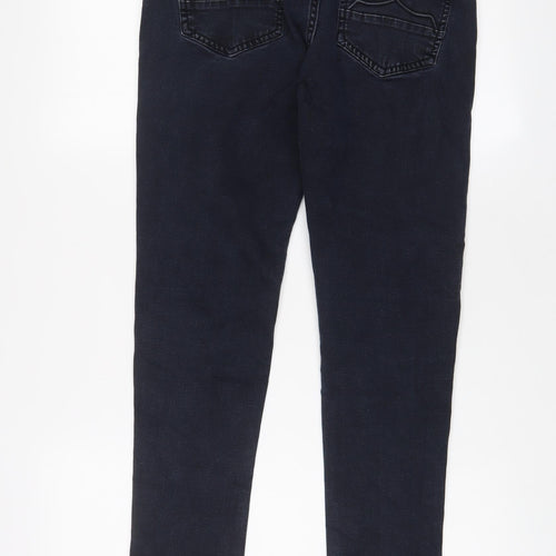 883 Police Mens Blue Cotton Straight Jeans Size 32 in L27 in Regular Zip - Short Leg, Pockets