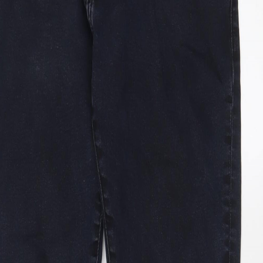 883 Police Mens Blue Cotton Straight Jeans Size 32 in L27 in Regular Zip - Short Leg, Pockets