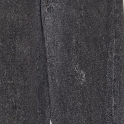 Levi's Mens Grey Cotton Straight Jeans Size 32 in L31 in Regular Button - Pockets