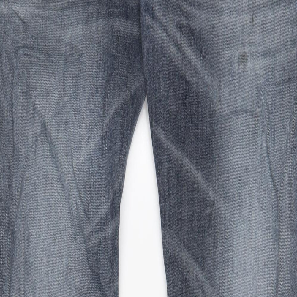 Diesel Mens Blue Cotton Bootcut Jeans Size 31 in L34 in Regular Button - Pockets