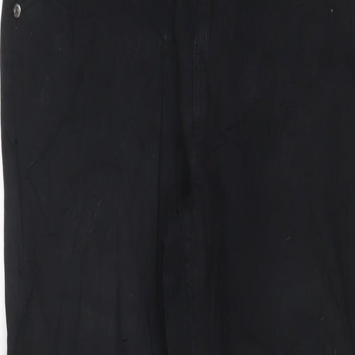 Paidnfull. Mens Black Cotton Straight Jeans Size M L30 in Regular Zip