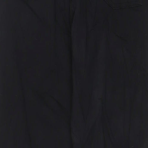 Paidnfull. Mens Black Cotton Straight Jeans Size M L30 in Regular Zip