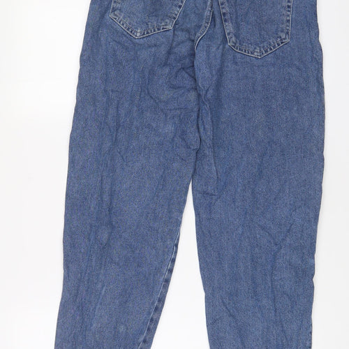 Pull&Bear Womens Blue Cotton Straight Jeans Size 8 L30 in Regular Zip