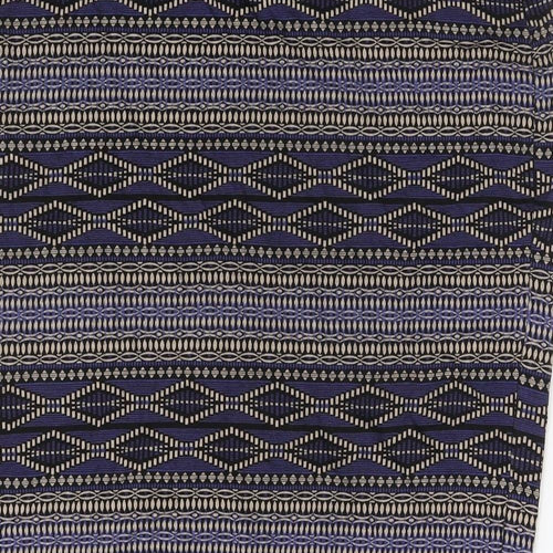 Dorothy Perkins Womens Purple Geometric Viscose A-Line Skirt Size 14