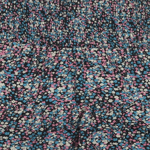 Only Womens Multicoloured Floral Polyester Pleated Skirt Size 10