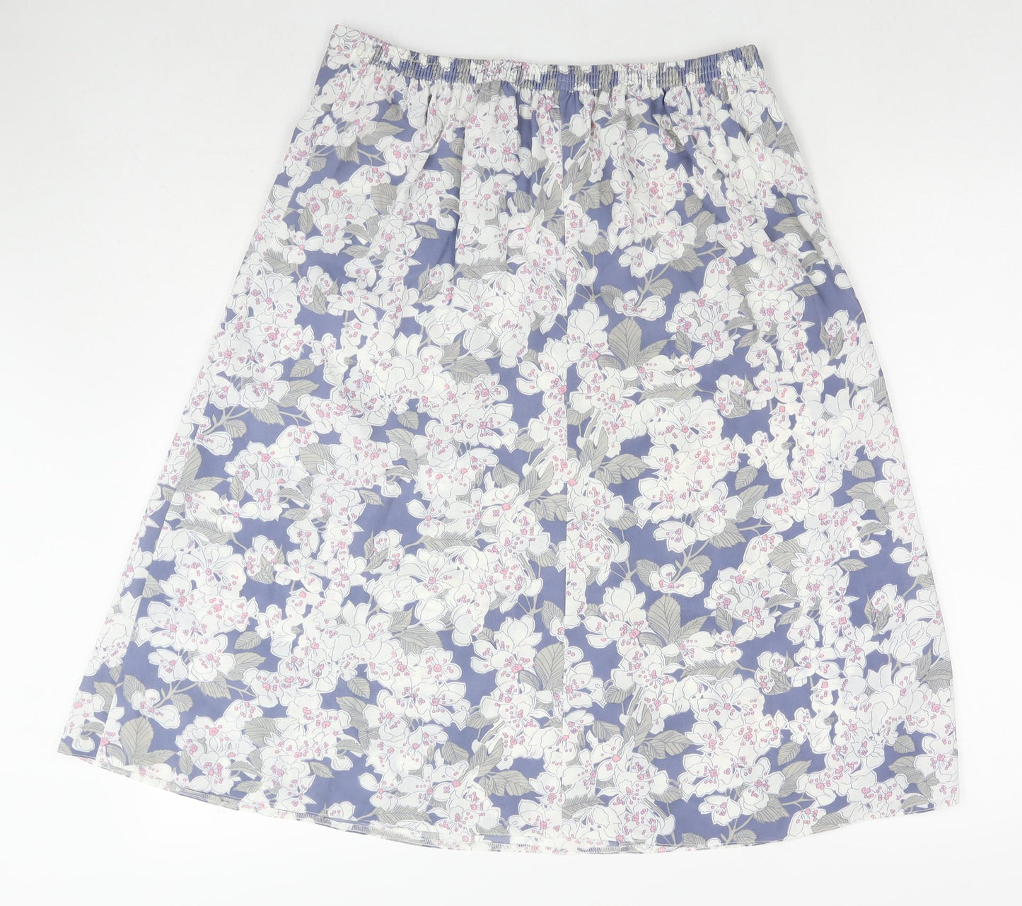 EWM Womens Multicoloured Floral Polyester A-Line Skirt Size 14