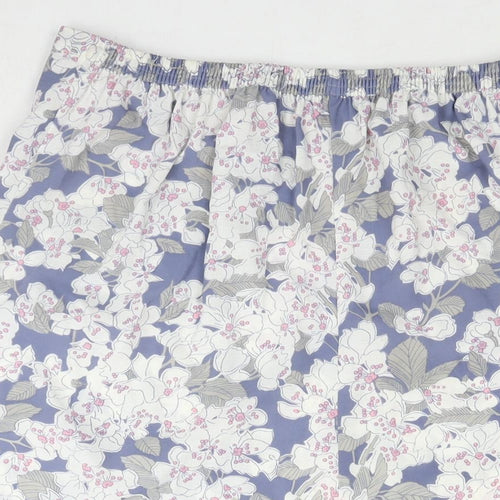 EWM Womens Multicoloured Floral Polyester A-Line Skirt Size 14