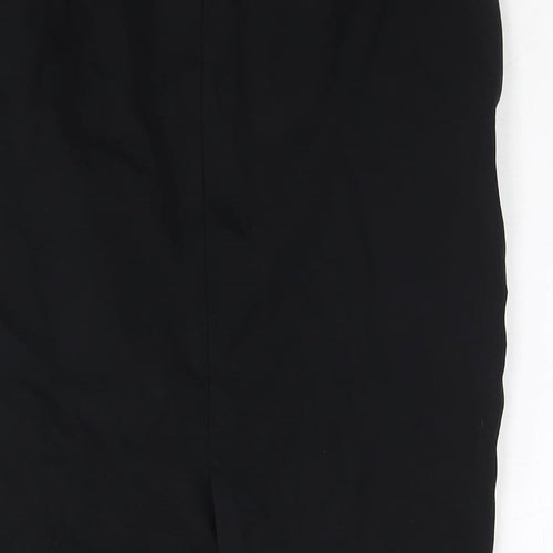Marks and Spencer Womens Black Viscose A-Line Skirt Size 12