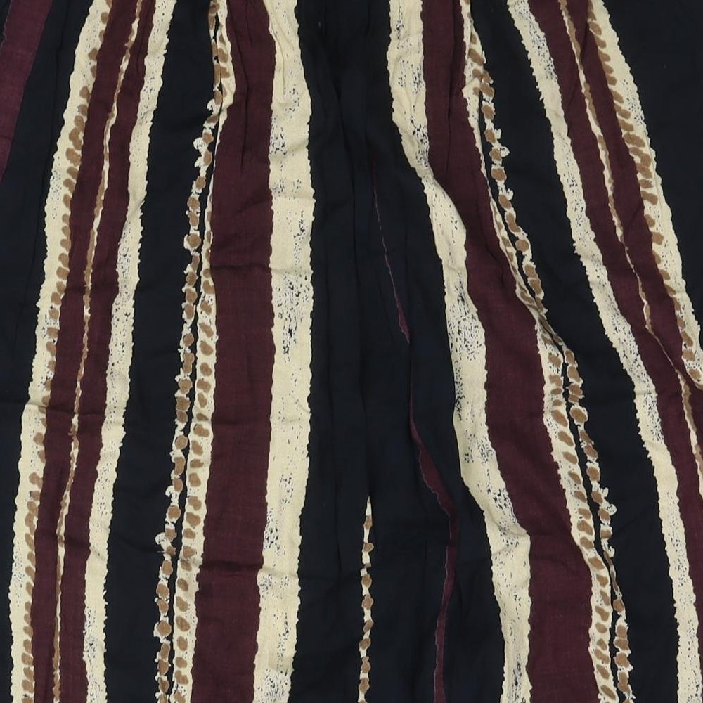 Yessica Womens Multicoloured Striped Viscose Wrap Skirt Size 18