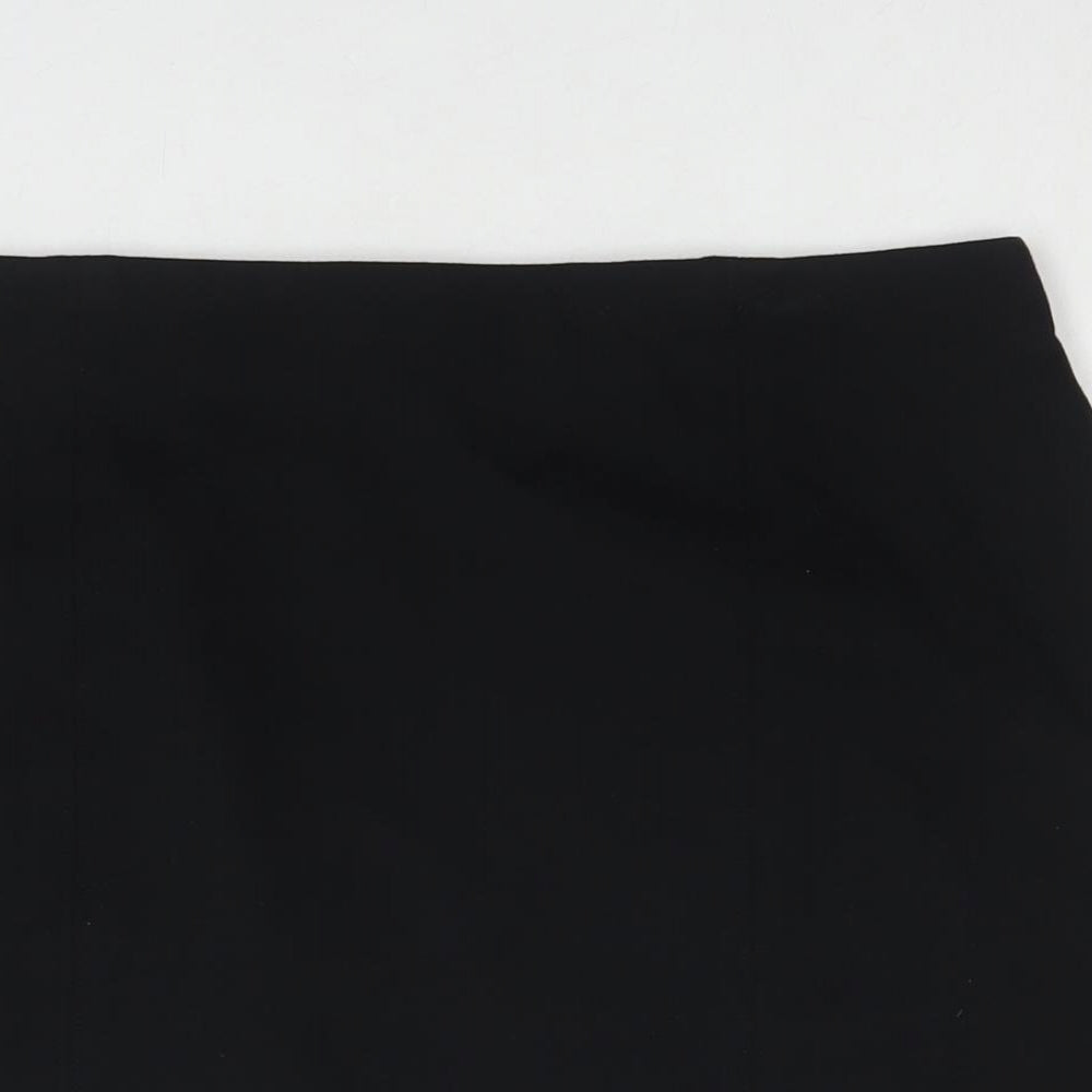 Marks and Spencer Womens Black Viscose A-Line Skirt Size 14