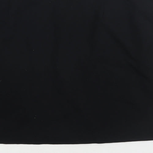 Marks and Spencer Womens Black Viscose A-Line Skirt Size 14