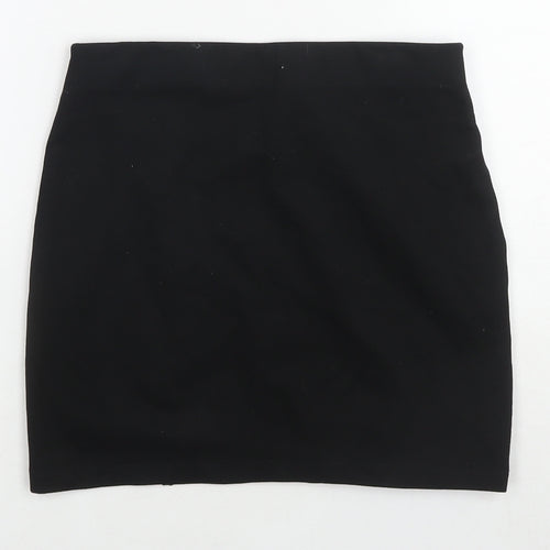 Mango Womens Black Viscose Mini Skirt Size S