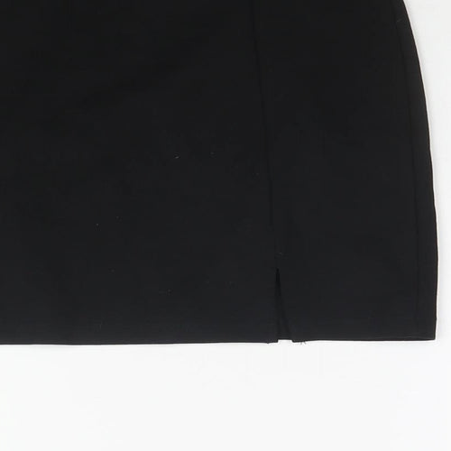 Mango Womens Black Viscose Mini Skirt Size S