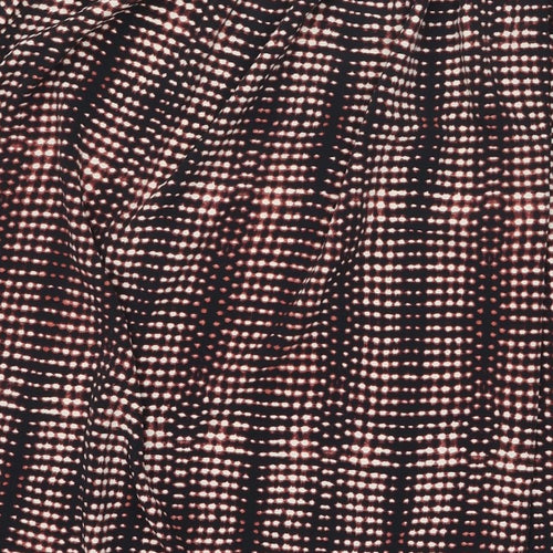 Per Una Womens Multicoloured Geometric Polyester Pleated Skirt Size 16 Drawstring
