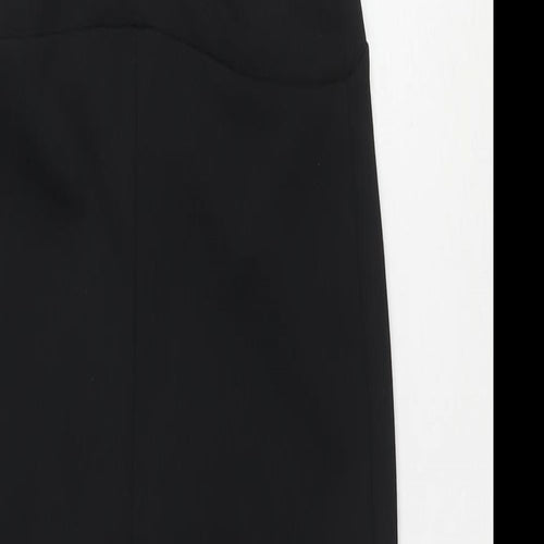 In the Style Womens Black Polyester Jumpsuit One-Piece Size 6 L24 in Pullover - Cut Out Detail