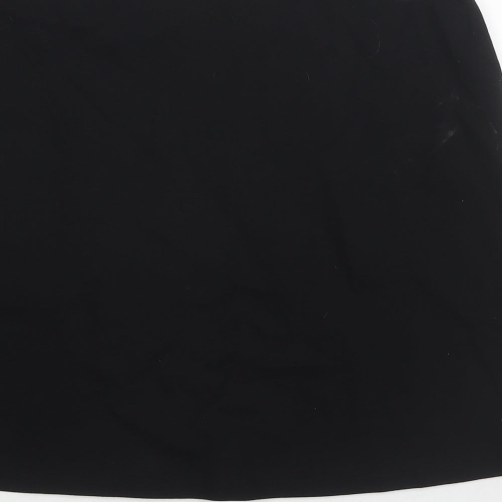 Marks and Spencer Womens Black Viscose Mini Skirt Size 12