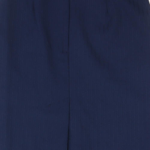 Littlewoods Womens Blue Polyester Straight & Pencil Skirt Size 12 Zip