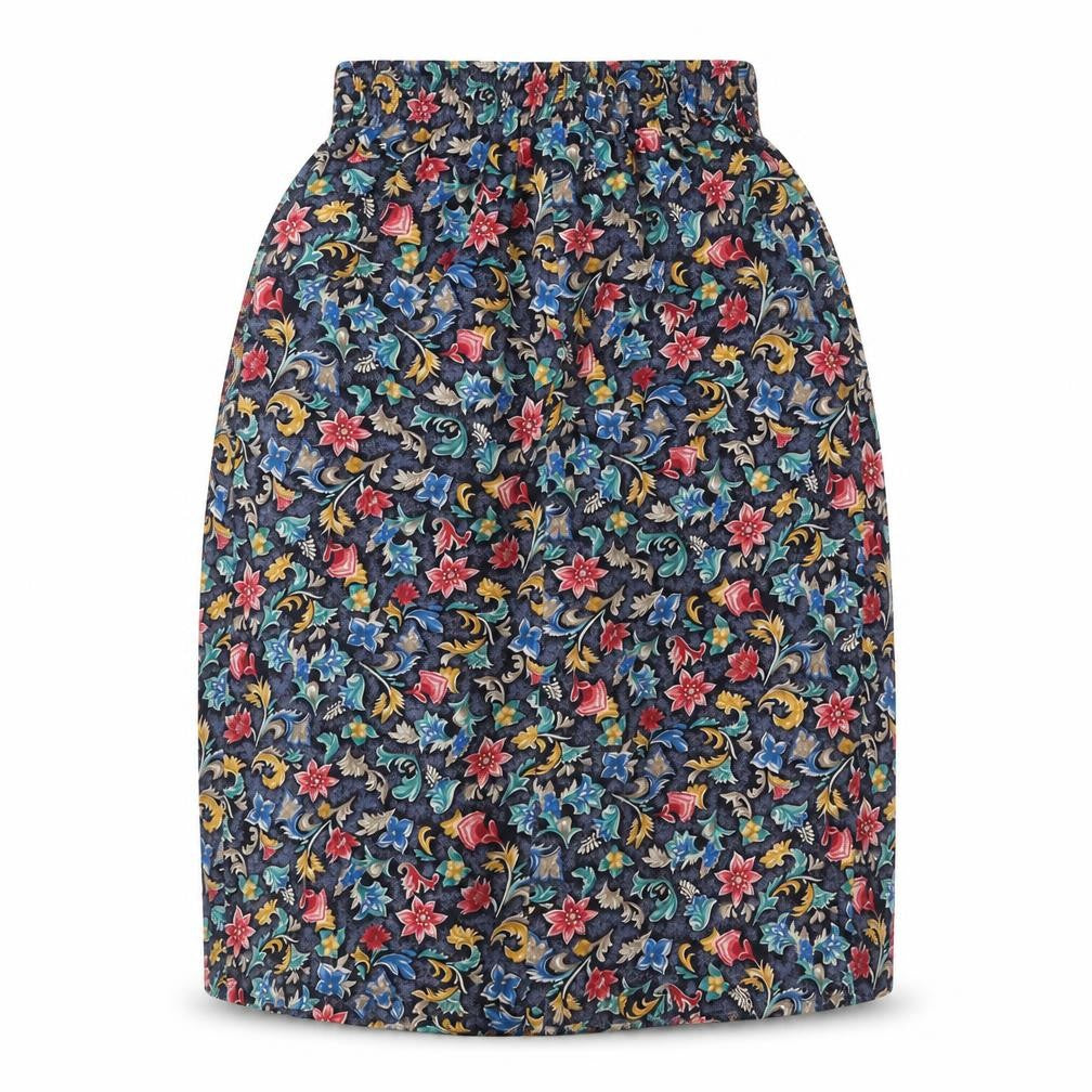 Maren Womens Multicoloured Floral Viscose Swing Skirt Size M