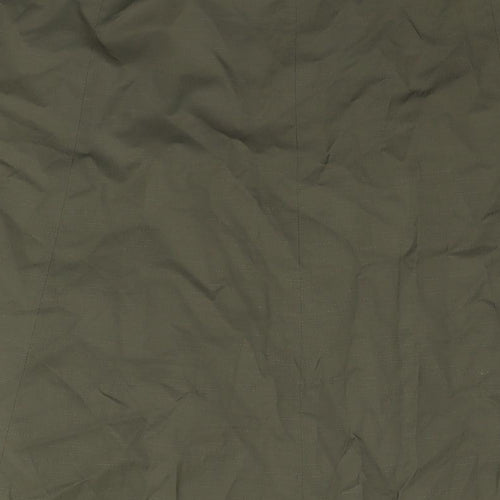 Mexx Womens Green Nylon A-Line Skirt Size 12 Zip - Flowers
