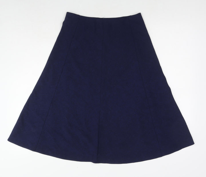 EWM Womens Blue Polyester A-Line Skirt Size 10
