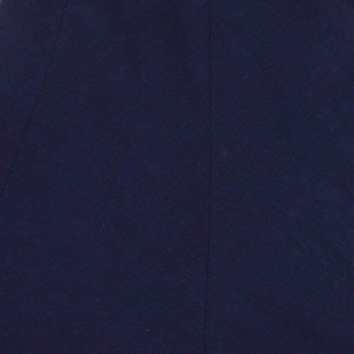 EWM Womens Blue Polyester A-Line Skirt Size 10