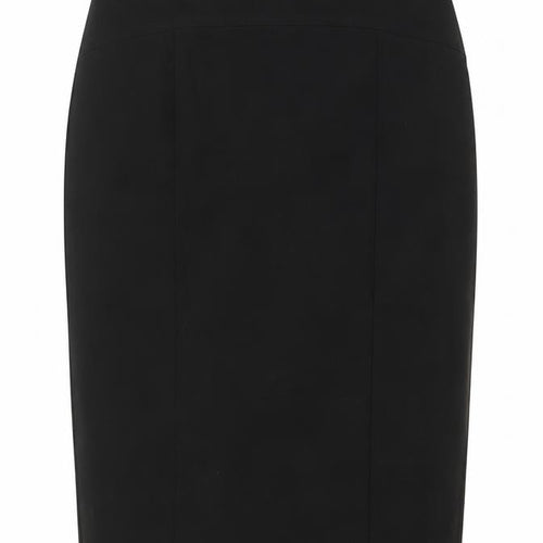 United Colors of Benetton Womens Black Polyester Straight & Pencil Skirt Size 14 Zip