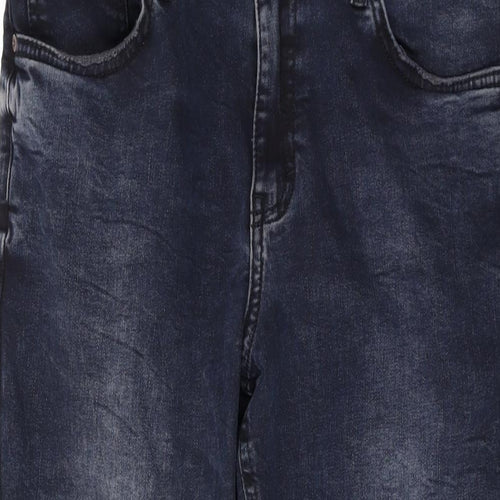 Bossini Womens Blue Cotton Skinny Jeans Size 32 in L26 in Regular Zip