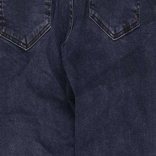 Bossini Womens Blue Cotton Skinny Jeans Size 32 in L26 in Regular Zip
