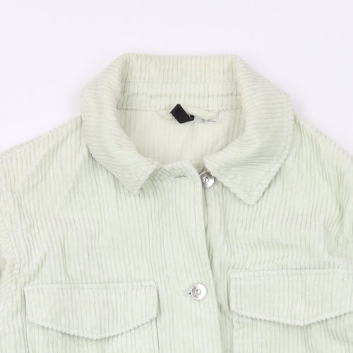 Divided by H&M Womens Green Jacket Size XS Button