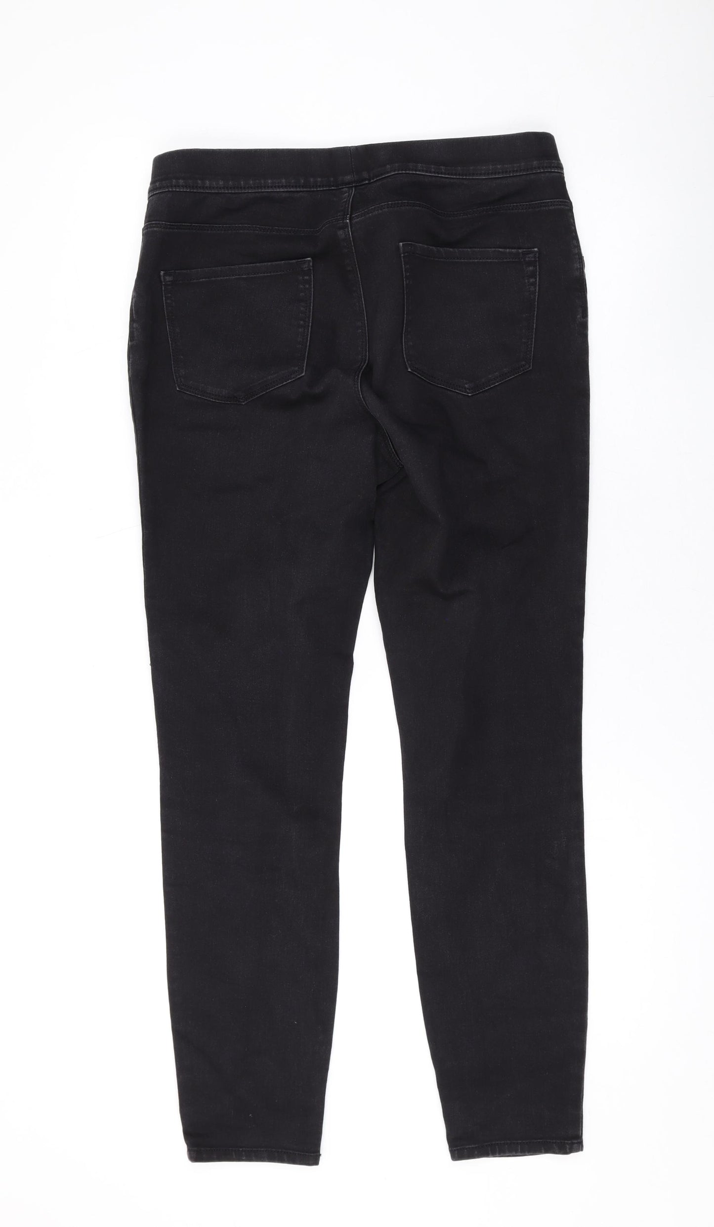 George Womens Black Cotton Jegging Jeans Size 12 L28 in Regular