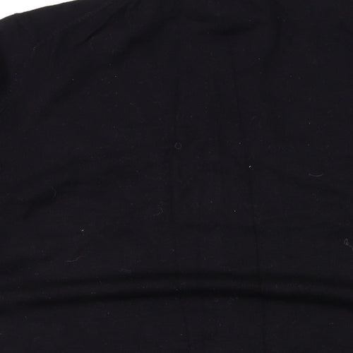 Marks and Spencer Womens Black V-Neck Viscose Pullover Jumper Size 24