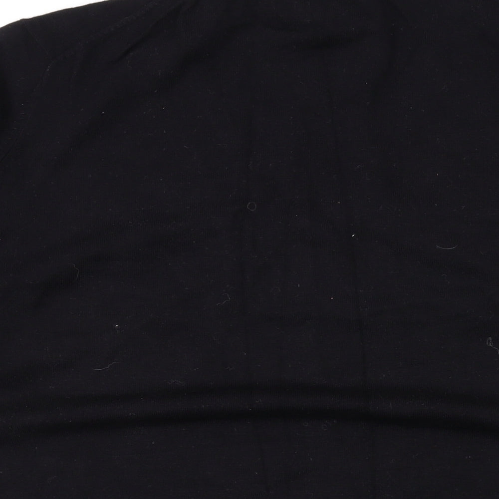 Marks and Spencer Womens Black V-Neck Viscose Pullover Jumper Size 24