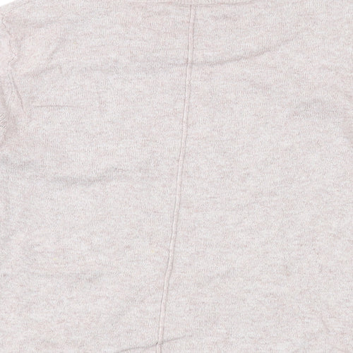 Mint Velvet Womens Pink Round Neck Cotton Pullover Jumper Size 10