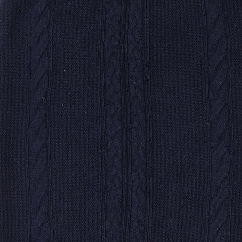 Marks and Spencer Womens Blue Acrylic Straight & Pencil Skirt Size M