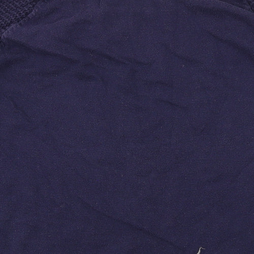 Gap Womens Blue Boat Neck Cotton Pullover Jumper Size M