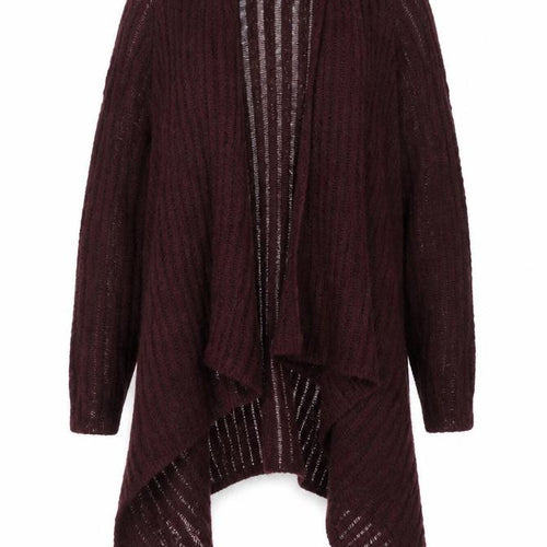 Marks and Spencer Womens Red V-Neck Acrylic Cape Jumper Size 16