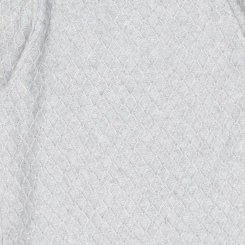 Object Womens Grey Round Neck Viscose Pullover Jumper Size S