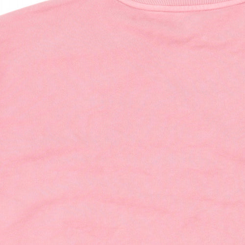Marks and Spencer Womens Pink Cotton Pullover Sweatshirt Size L Pullover - New York City