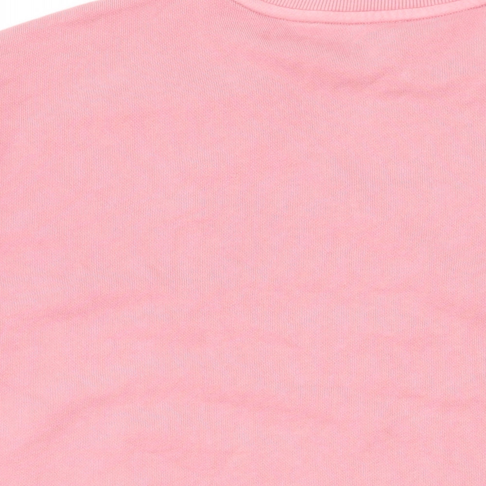 Marks and Spencer Womens Pink Cotton Pullover Sweatshirt Size L Pullover - New York City