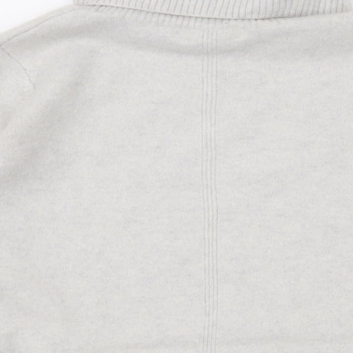 The White Company Womens Beige Roll Neck Cashmere Pullover Jumper Size L