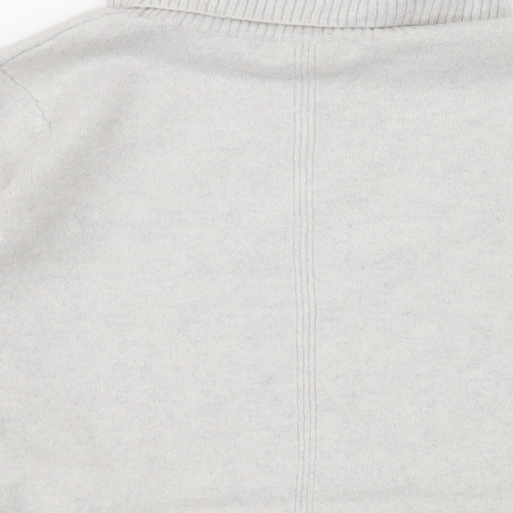 The White Company Womens Beige Roll Neck Cashmere Pullover Jumper Size L
