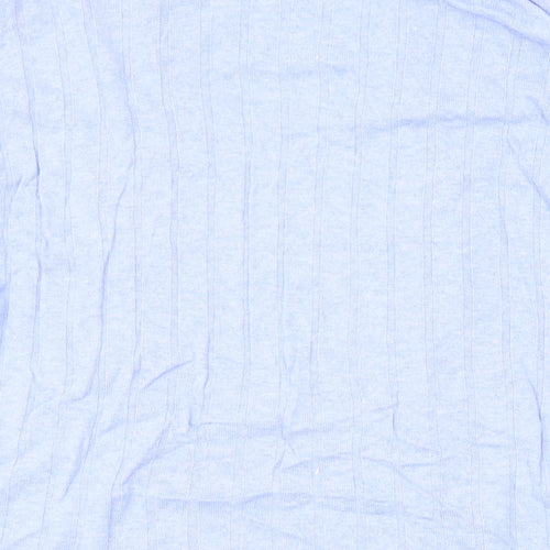 Marks and Spencer Womens Blue V-Neck Viscose Cape Jumper Size M