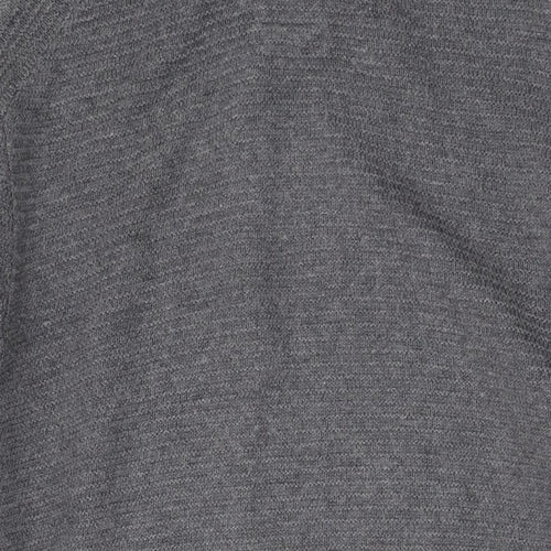 Melka Mens Grey Cotton Pullover Sweatshirt Size L