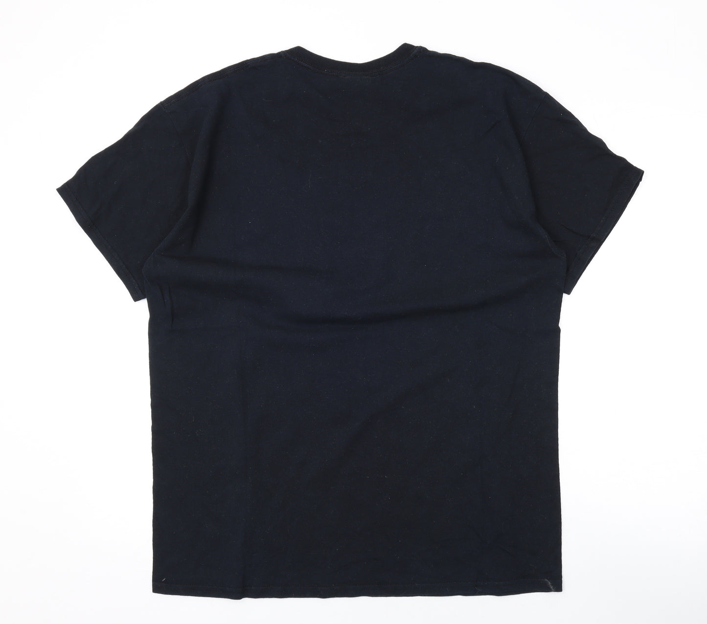 Sherlock Mens Black Cotton T-Shirt Size L Round Neck