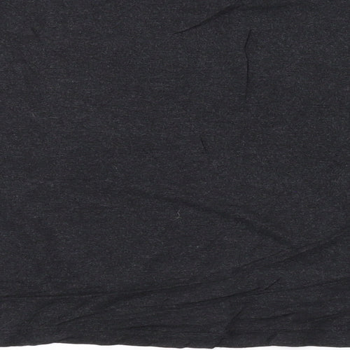 H&M Womens Grey Viscose Basic T-Shirt Size XS Round Neck