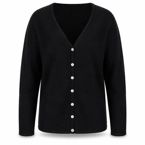Dorothy Perkins Womens Black V-Neck Acrylic Cape Jumper Size 12